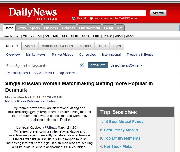 Single Russian Women Matchmaking in Demnark