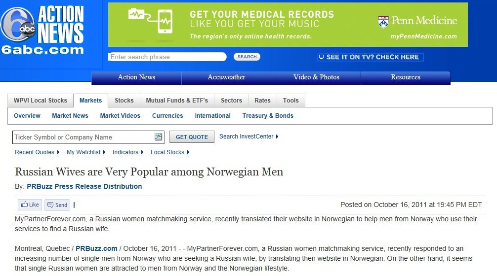 Russian Wives are Very Popular among Norwegian Men