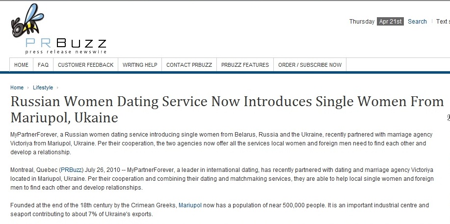 Russian Women Dating Service Now Introduces Single Women From Mariupol, Ukaine