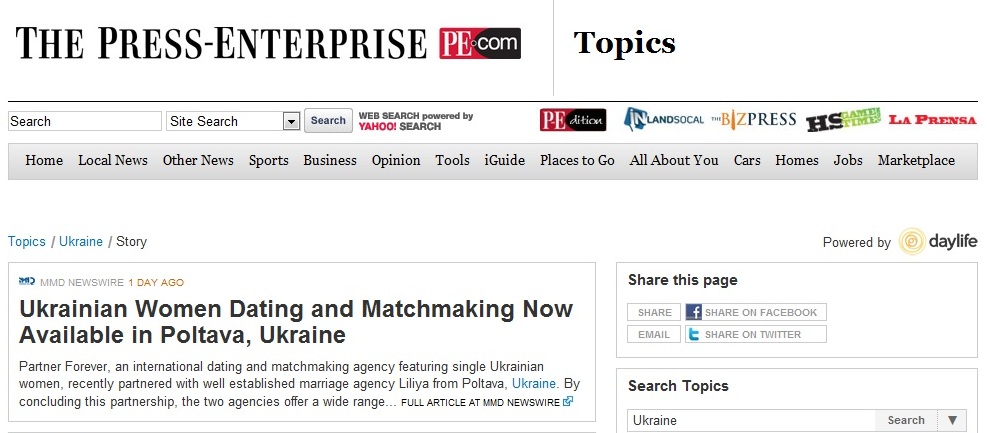 Dating website and international matchmaking service introducing Ukrainian women, Russian women and Belarusian women